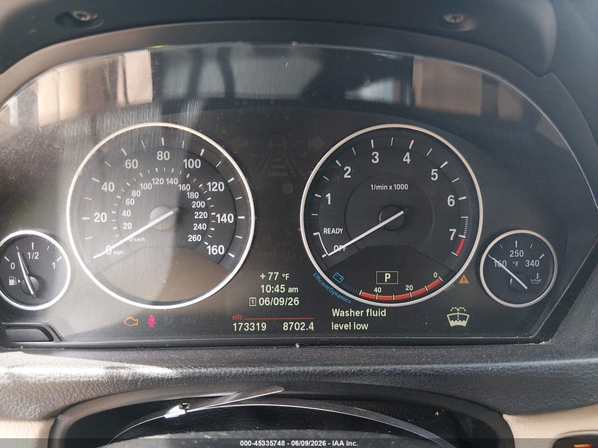 2012 BMW 3er VIN WBA3A5G50CNN65412 IAAI salvage auction — NORMAL WEAR, Salvage Title, sold $550 on 2026-07-15 (photo 7)