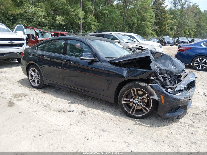 2019 BMW 4er VIN WBA4J3C58KBL05855 IAAI salvage auction — FRONT END, Salvage (South Carolina), sold $1,650 on 2026-07-28 (photo 1)
