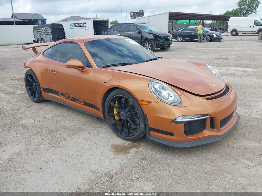 2015 Porsche 911 VIN WP0AC2A99FS183433 IAAI salvage auction — REAR END, Wait Title, sold $60,000 on 2026-08-20 (photo 1)