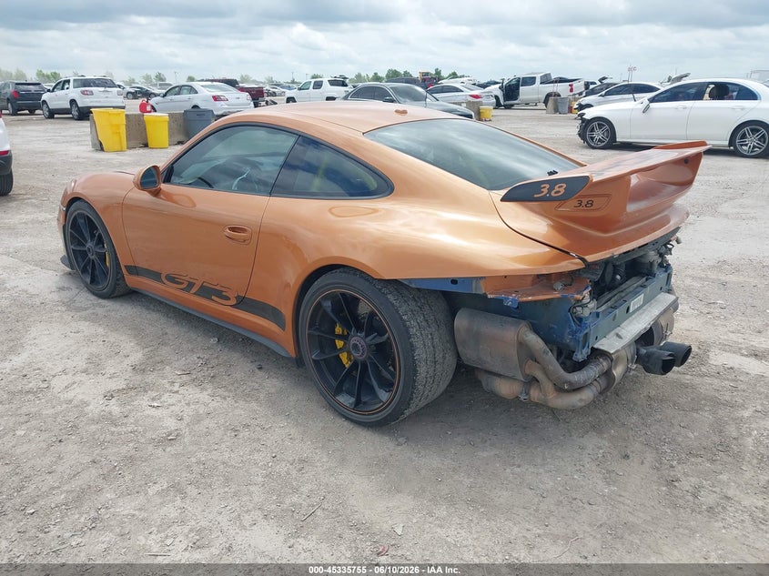 2015 Porsche 911 VIN WP0AC2A99FS183433 IAAI salvage auction — REAR END, Wait Title, sold $60,000 on 2026-08-20 (photo 3)