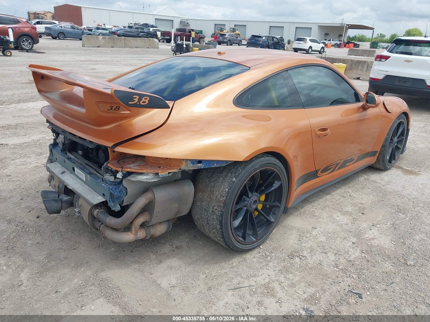 2015 Porsche 911 VIN WP0AC2A99FS183433 IAAI salvage auction — REAR END, Wait Title, sold $60,000 on 2026-08-20 (photo 4)