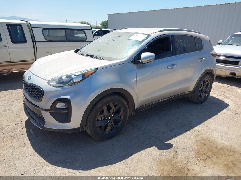 2020 Kia Sportage VIN KNDP63AC3L7725336 IAAI salvage auction — FRONT END, Salvage Title, sold $3,050 on 2026-07-23 (photo 2)