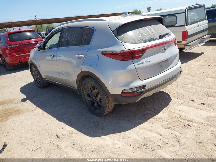 2020 Kia Sportage VIN KNDP63AC3L7725336 IAAI salvage auction — FRONT END, Salvage Title, sold $3,050 on 2026-07-23 (photo 3)