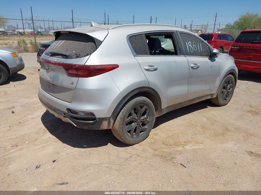 2020 Kia Sportage VIN KNDP63AC3L7725336 IAAI salvage auction — FRONT END, Salvage Title, sold $3,050 on 2026-07-23 (photo 4)