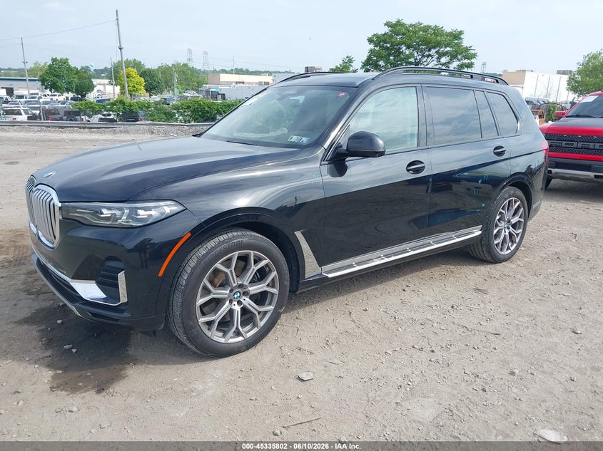 2022 BMW X7 VIN 5UXCW2C00N9L52046 IAAI salvage auction — RIGHT SIDE, Salvage (Pennsylvania), sold $22,400 on 2026-07-17 (photo 2)