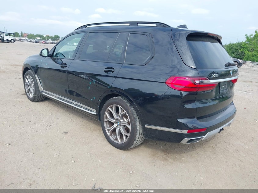 2022 BMW X7 VIN 5UXCW2C00N9L52046 IAAI salvage auction — RIGHT SIDE, Salvage (Pennsylvania), sold $22,400 on 2026-07-17 (photo 3)