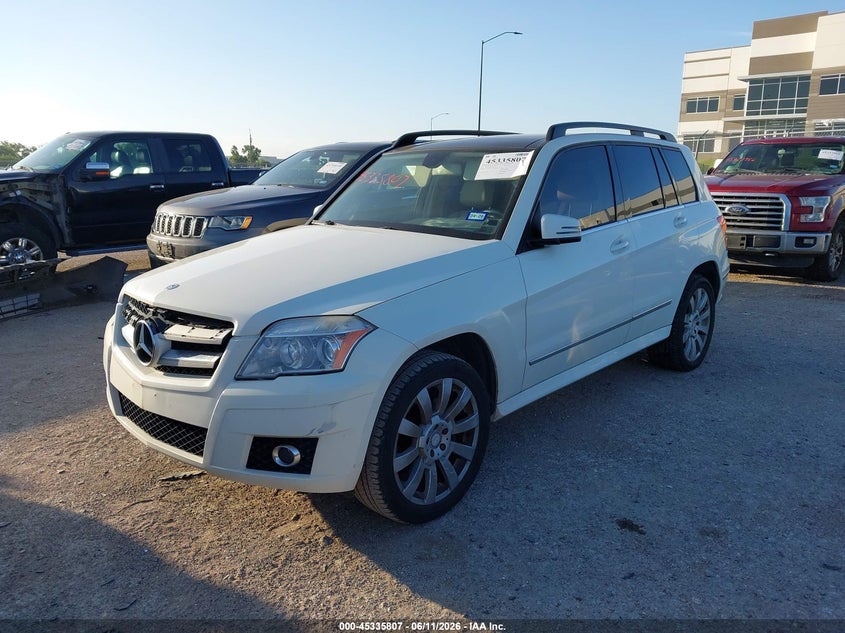 2011 Mercedes-benz Glk-klasse VIN WDCGG5GB1BF656989 IAAI salvage auction — FRONT END, Original (Texas), sold $2,300 on 2026-07-17 (photo 2)