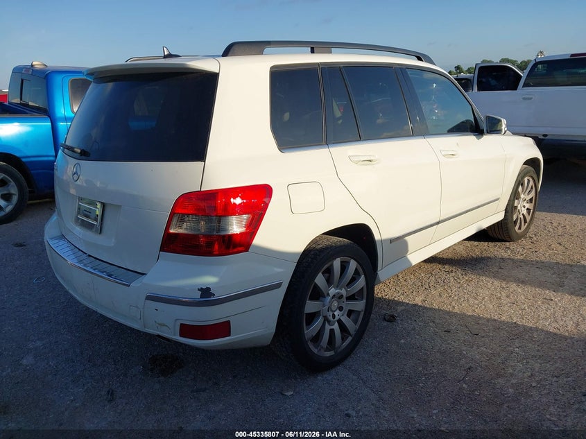2011 Mercedes-benz Glk-klasse VIN WDCGG5GB1BF656989 IAAI salvage auction — FRONT END, Original (Texas), sold $2,300 on 2026-07-17 (photo 4)