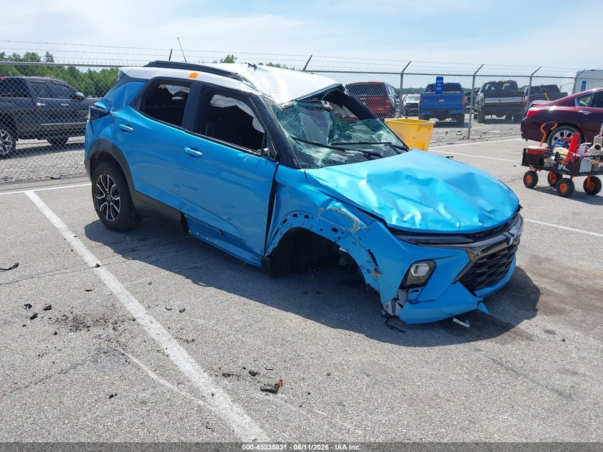 2025 Chevrolet Trailblazer VIN KL79MSSL7SB103614 IAAI salvage auction — FRONT END, Salvage (Indiana), sold $325 on 2026-07-16 (photo 1)
