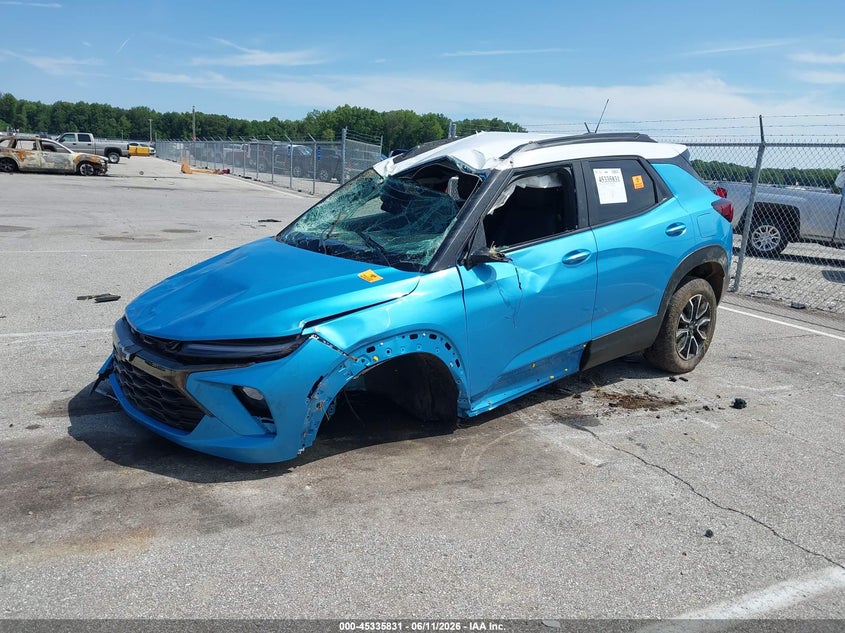 2025 Chevrolet Trailblazer VIN KL79MSSL7SB103614 IAAI salvage auction — FRONT END, Salvage (Indiana), sold $325 on 2026-07-16 (photo 2)