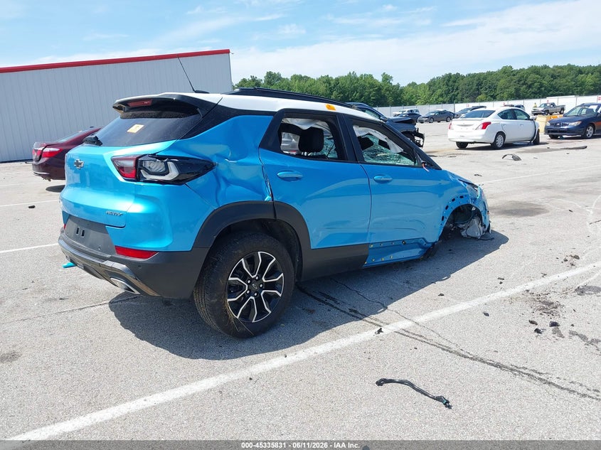 2025 Chevrolet Trailblazer VIN KL79MSSL7SB103614 IAAI salvage auction — FRONT END, Salvage (Indiana), sold $325 on 2026-07-16 (photo 4)