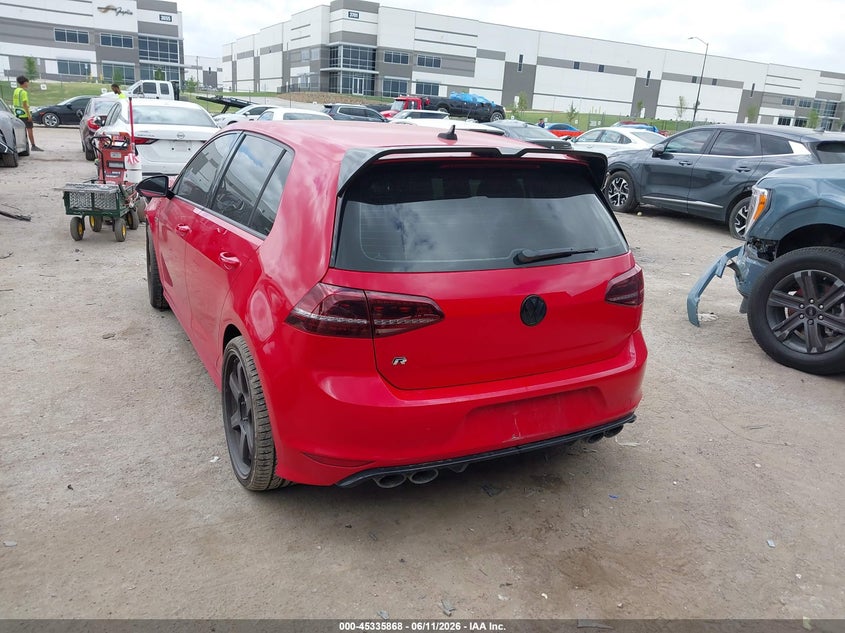 2016 Volkswagen Golf r VIN WVWLF7AU6GW107499 IAAI salvage auction — FRONT END, Salvage Title, sold $1,750 on 2026-07-28 (photo 3)
