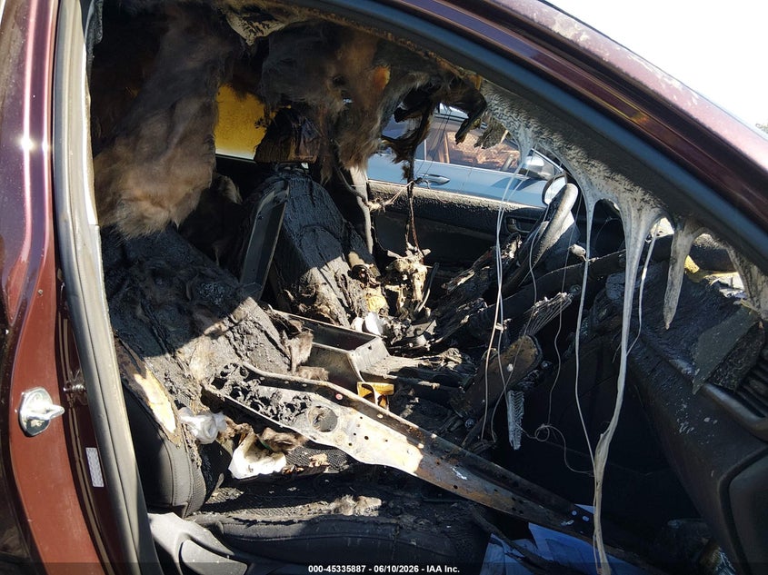 2020 Kia Optima VIN 5XXGT4L36LG387692 IAAI salvage auction — EXTERIOR BURN, Salvage Title, sold $350 on 2026-07-13 (photo 5)