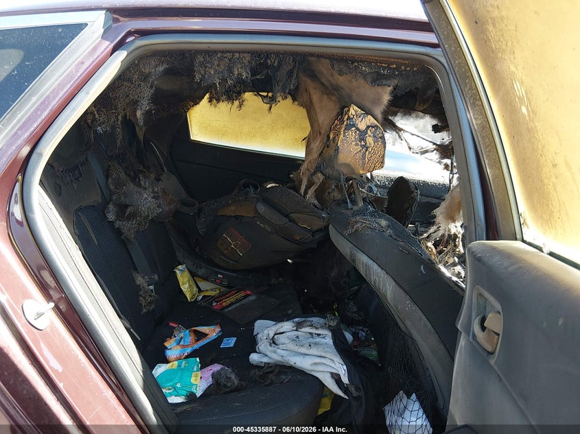 2020 Kia Optima VIN 5XXGT4L36LG387692 IAAI salvage auction — EXTERIOR BURN, Salvage Title, sold $350 on 2026-07-13 (photo 8)