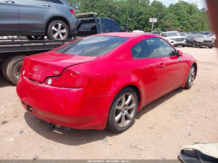 2004 Infiniti G35 VIN JNKCV54E44M827692 IAAI salvage auction — REAR END, Salvage (Alabama), sold $1,100 on 2026-07-29 (photo 4)
