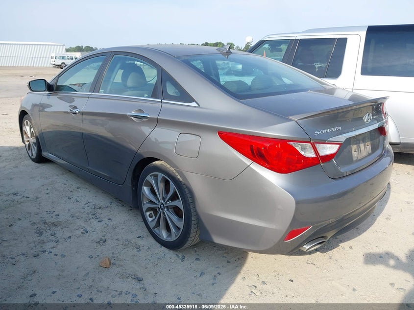 2014 Hyundai Sonata VIN 5NPEC4AB7EH847869 IAAI salvage auction — NORMAL WEAR, Clear (North Carolina), sold $375 on 2026-07-22 (photo 3)