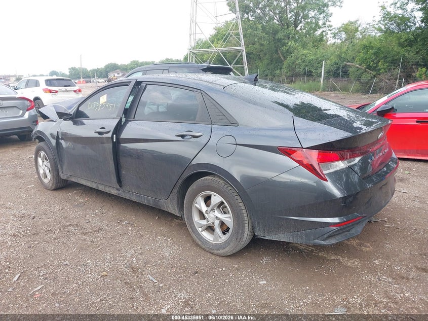 2021 Hyundai Elantra VIN 5NPLL4AG9MH015256 IAAI salvage auction — BIO HAZARD, Salvage (Arizona), sold $425 on 2026-07-15 (photo 3)