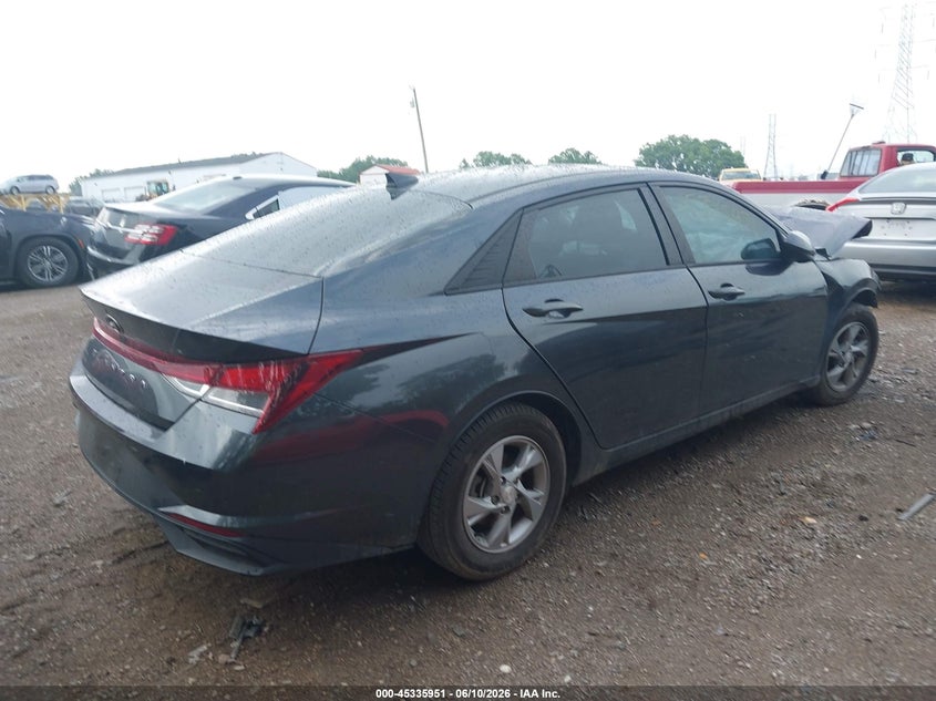 2021 Hyundai Elantra VIN 5NPLL4AG9MH015256 IAAI salvage auction — BIO HAZARD, Salvage (Arizona), sold $425 on 2026-07-15 (photo 4)