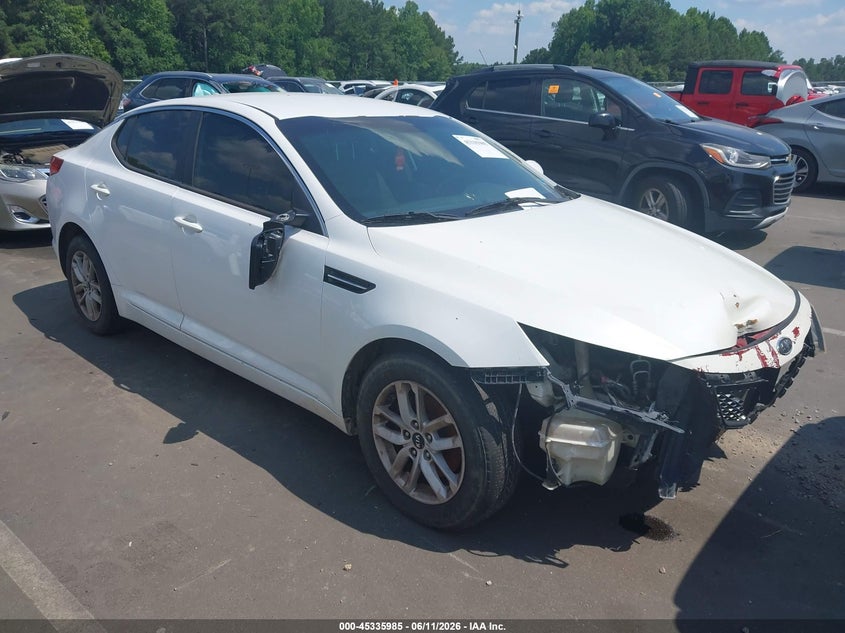 2011 Kia Optima VIN KNAGM4A74B5072960 IAAI salvage auction — NORMAL WEAR, Clear (North Carolina), sold $375 on 2026-07-15 (photo 1)