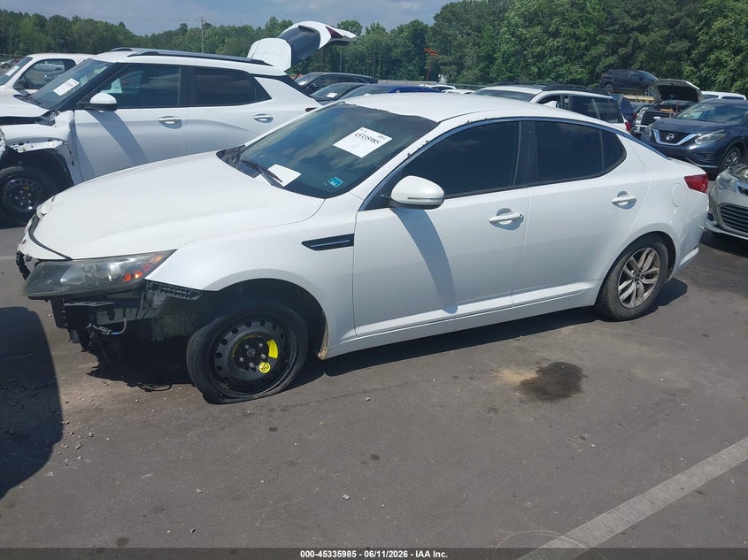 2011 Kia Optima VIN KNAGM4A74B5072960 IAAI salvage auction — NORMAL WEAR, Clear (North Carolina), sold $375 on 2026-07-15 (photo 2)