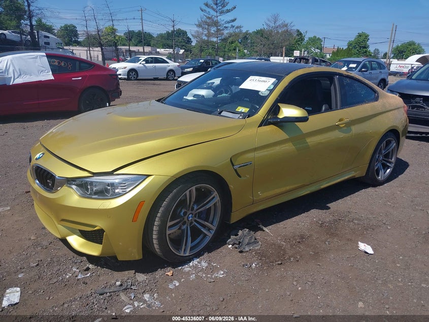 2015 BMW M4 VIN WBS3R9C57FK329444 IAAI salvage auction — FRONT END, Salvage Title, sold $20,950 on 2026-08-03 (photo 2)
