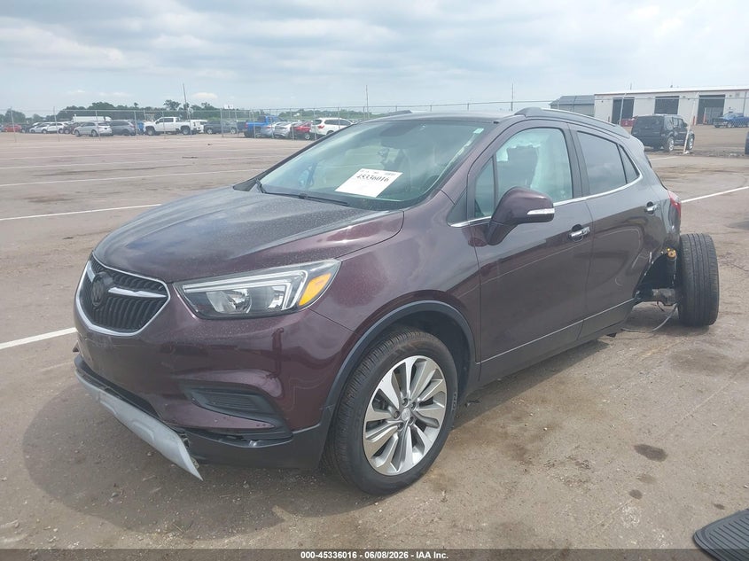 2017 Buick Encore VIN KL4CJESB1HB191380 IAAI salvage auction — LEFT & RIGHT, Regular (South Dakota), sold $825 on 2026-07-28 (photo 2)