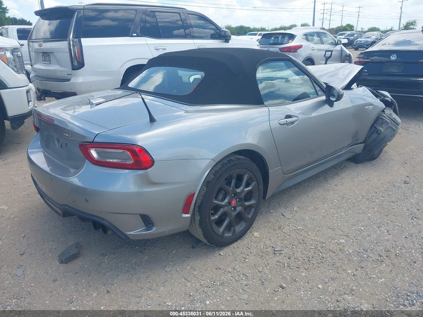2017 Fiat 124 spider VIN JC1NFAEK2H0119486 IAAI salvage auction — RIGHT FRONT, Original (Texas), sold $2,350 on 2026-08-09 (photo 4)