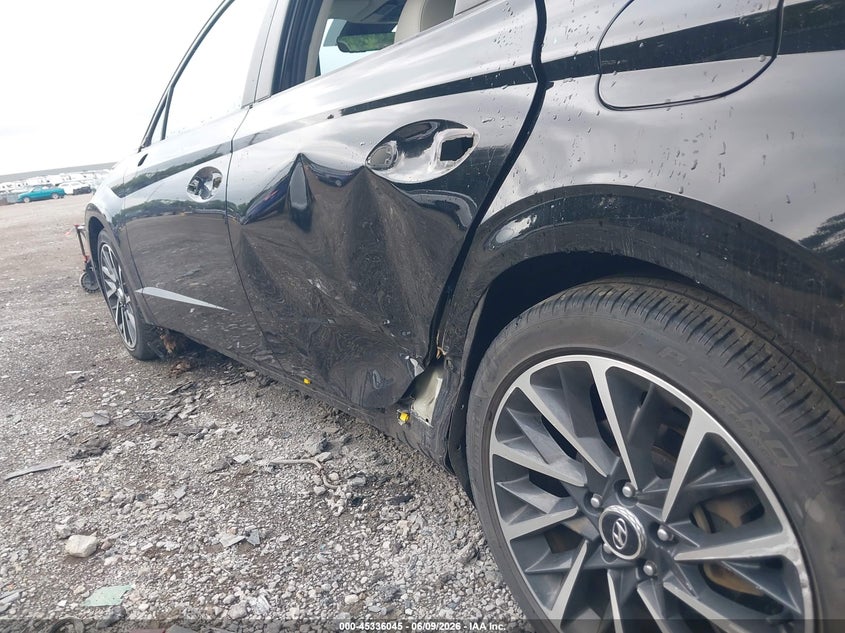 2022 Hyundai Sonata VIN KMHL34J21NA204377 IAAI salvage auction — LEFT SIDE, Salvage Title, sold $9,100 on 2026-07-08 (photo 6)