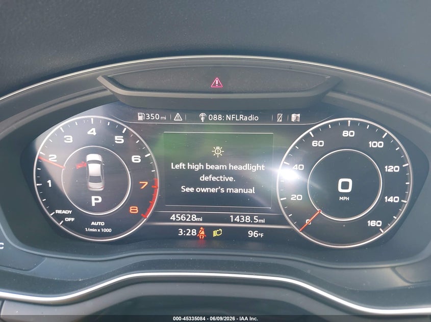 2019 Audi A4 VIN WAUENAF48KA021017 IAAI salvage auction — LEFT FRONT, Original (Texas), sold $7,800 on 2026-07-23 (photo 7)