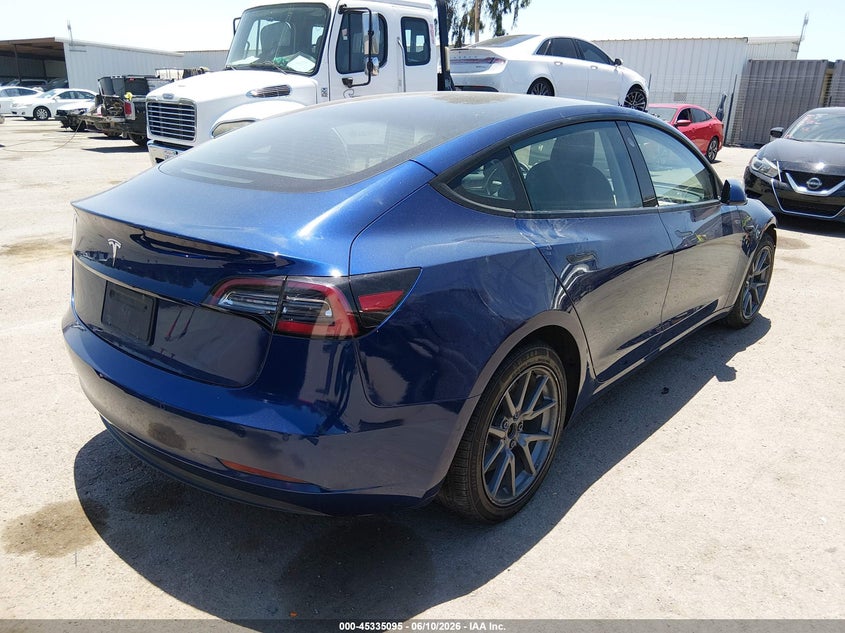 2022 Tesla Model 3 VIN 5YJ3E1EA3NF120759 IAAI salvage auction — LEFT FRONT, Salvage Title, sold $4,450 on 2026-07-27 (photo 4)
