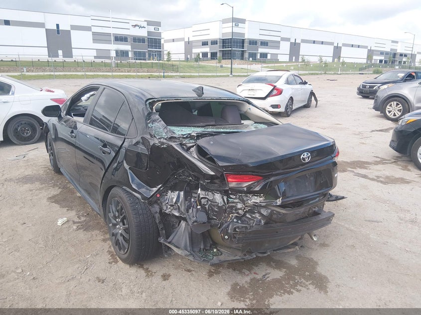 2020 Toyota Corolla VIN 5YFEPRAE3LP139615 IAAI salvage auction — REAR END, Salvage (Texas), sold $2,450 on 2026-07-28 (photo 3)