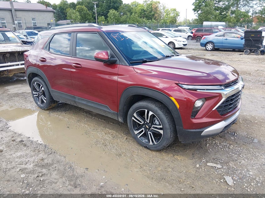 2025 Chevrolet Trailblazer VIN KL79MPSL1SB191668 IAAI salvage auction — FRONT END, Salvage (West Virginia), sold $10,425 on 2026-07-29 (photo 1)