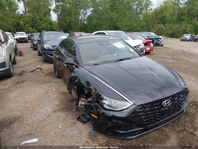 2021 Hyundai Sonata VIN 5NPEJ4J22MH117467 IAAI salvage auction — RIGHT FRONT, Salvage Title, sold $4,250 on 2026-07-31 (photo 1)