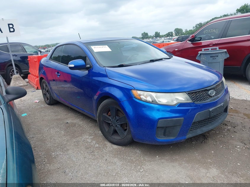 2010 Kia Forte VIN KNAFU6A29A5134184 IAAI salvage auction — NORMAL WEAR, Clear (Kansas), sold $500 on 2026-07-08 (photo 1)