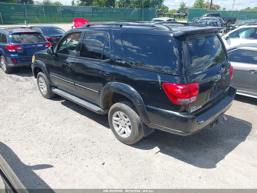2005 Toyota Sequoia VIN 5TDBT48A75S241854 IAAI salvage auction — NORMAL WEAR, Original (Kentucky), sold $925 on 2026-07-13 (photo 3)