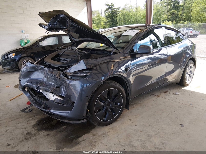 2020 Tesla Model y VIN 5YJYGDEE4LF013365 IAAI salvage auction — FRONT END, Salvage Title, sold $6,550 on 2026-07-09 (photo 2)