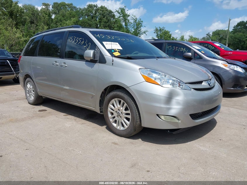 2010 Toyota Sienna VIN 5TDYK4CC6AS340908 IAAI salvage auction — REAR END, Salvage (Kansas), sold $400 on 2026-07-08 (photo 1)