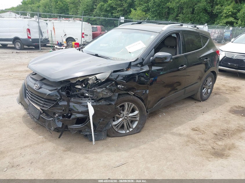 2015 Hyundai Tucson VIN KM8JU3AG8FU988048 IAAI salvage auction — LEFT FRONT, Salvage Title, sold $1,400 on 2026-07-28 (photo 2)