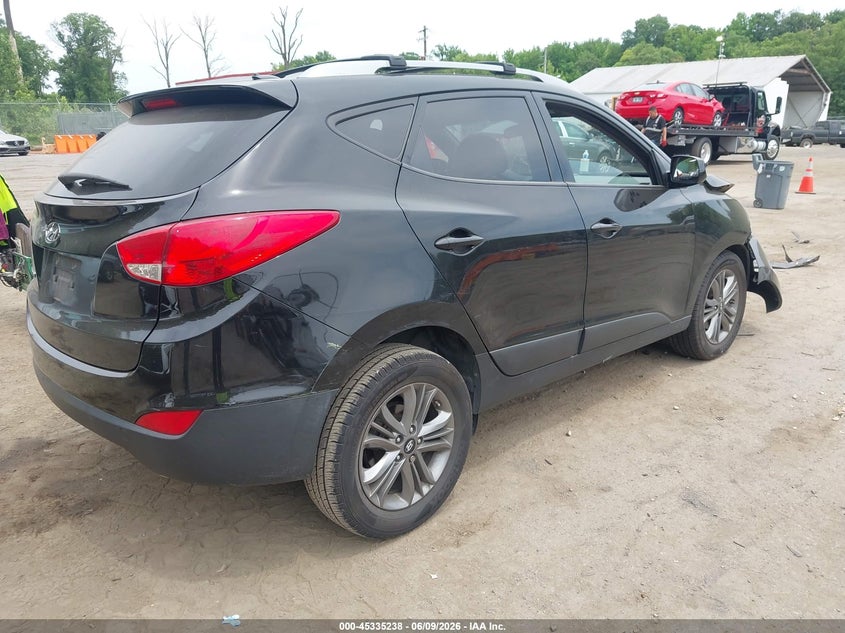 2015 Hyundai Tucson VIN KM8JU3AG8FU988048 IAAI salvage auction — LEFT FRONT, Salvage Title, sold $1,400 on 2026-07-28 (photo 4)