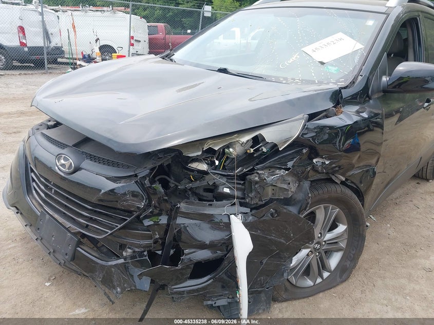 2015 Hyundai Tucson VIN KM8JU3AG8FU988048 IAAI salvage auction — LEFT FRONT, Salvage Title, sold $1,400 on 2026-07-28 (photo 6)