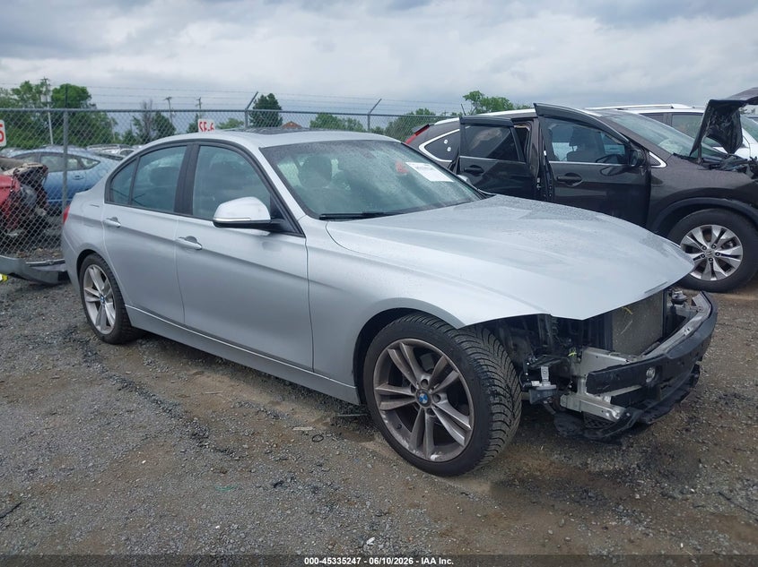 2016 BMW 3er VIN WBA8E1G58GNT99665 IAAI salvage auction — FRONT END, Clear (Virginia), sold $1,750 on 2026-07-14 (photo 1)