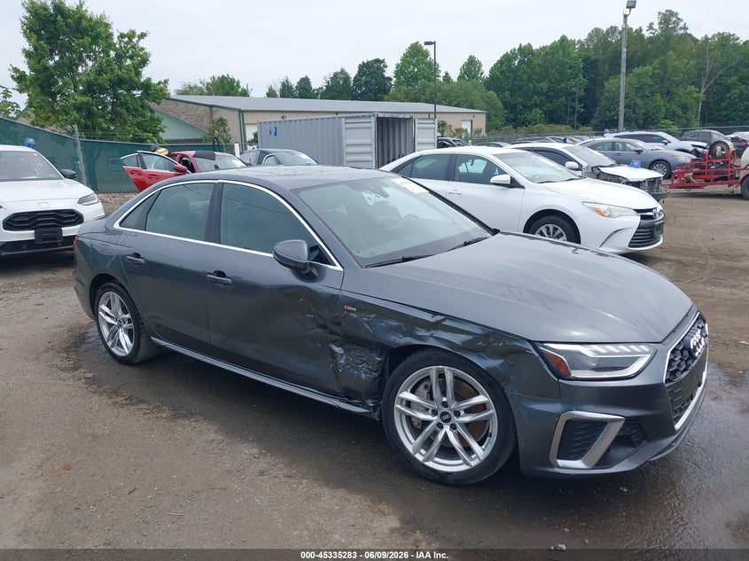 2021 Audi A4 VIN WAUEAAF48MA038902 — IAAI salvage auction photo