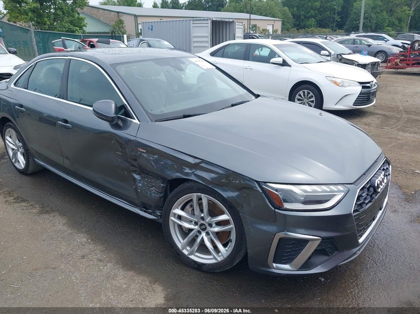 2021 Audi A4 VIN WAUEAAF48MA038902 IAAI salvage auction — RIGHT FRONT, Salvage Title, sold $10,700 on 2026-08-26 (photo 6)