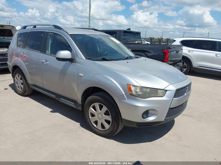 2012 Mitsubishi Outlander VIN JA4AS2AW5CU004713 IAAI salvage auction — HAIL, Original (Texas), sold $300 on 2026-07-28 (photo 1)