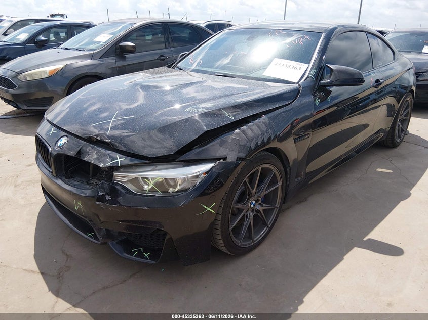 2016 BMW M4 VIN WBS3R9C53GK708586 IAAI salvage auction — LEFT FRONT, Salvage Title, sold $9,450 on 2026-09-01 (photo 2)