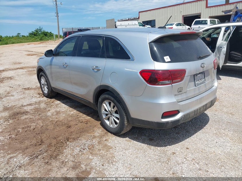 2019 Kia Sorento VIN 5XYPG4A34KG539230 IAAI salvage auction — HAIL, Salvage (Missouri), sold $2,700 on 2026-07-20 (photo 3)