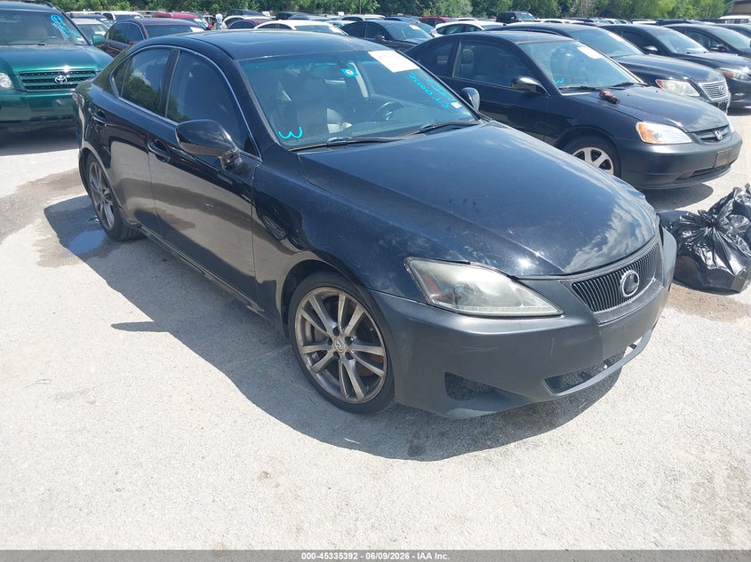 2007 Lexus Is 350 VIN JTHBE262475013358 IAAI salvage auction — NORMAL WEAR, Original (Texas), sold $475 on 2026-07-29 (photo 1)