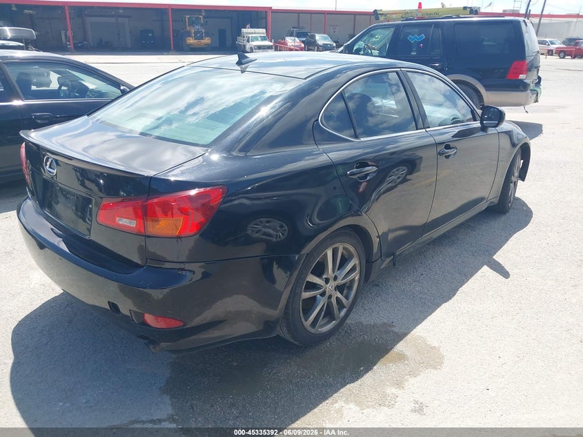 2007 Lexus Is 350 VIN JTHBE262475013358 IAAI salvage auction — NORMAL WEAR, Original (Texas), sold $475 on 2026-07-29 (photo 4)