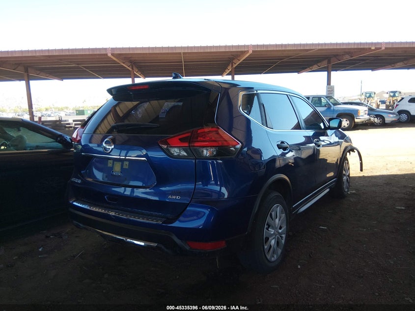 2017 Nissan Rogue VIN JN8AT2MV5HW004457 IAAI salvage auction — RIGHT FRONT, Salvage (Arizona), sold $2,150 on 2026-07-21 (photo 4)