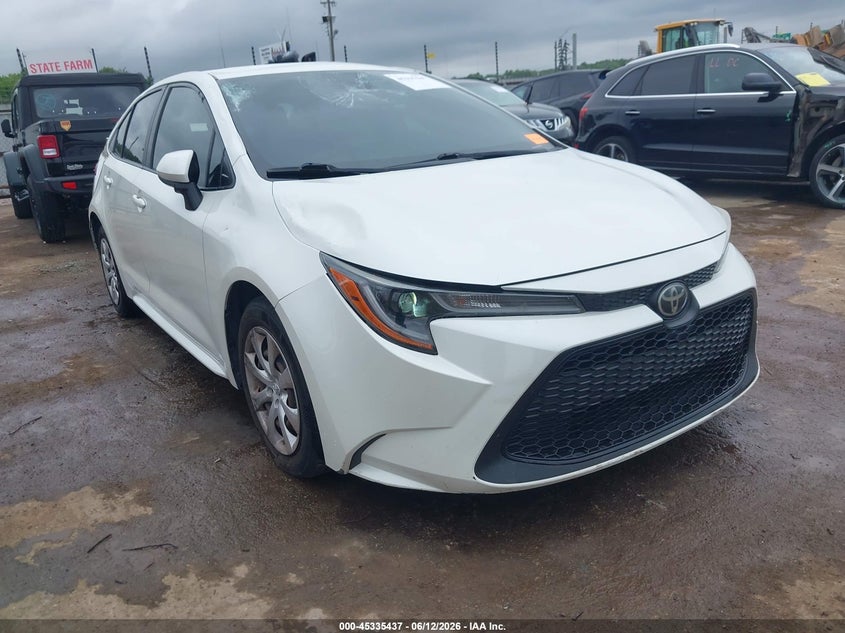 2020 Toyota Corolla VIN JTDEPRAEXLJ012834 IAAI salvage auction — REAR END, Salvage (California), sold $2,150 on 2026-07-22 (photo 1)